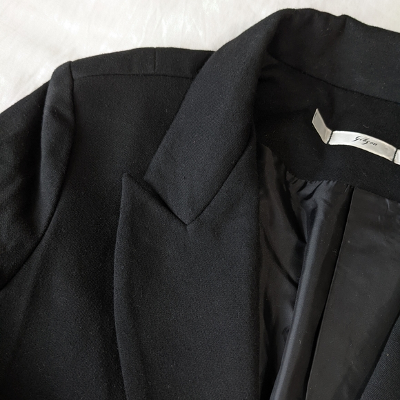 Gibson Black Blazer Jacket Flared Back Cinched Sleeves Women's Size Small - Picture 2 of 8